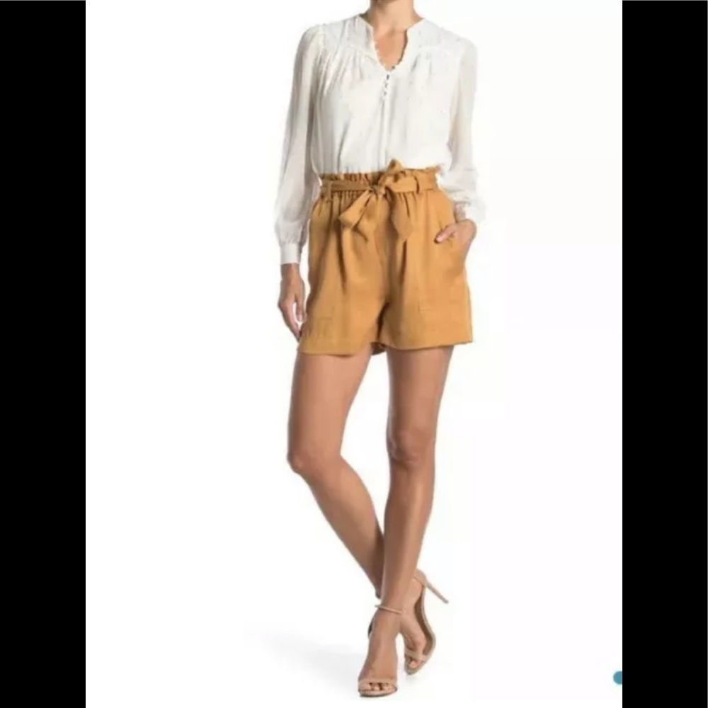 FRNCH $81 Womens Tie Waist Shorts Sz Small NEW